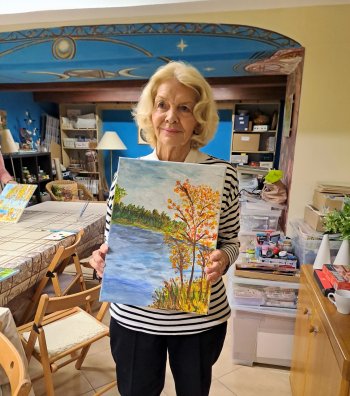 Maľba akrylom - jeseň